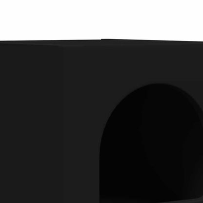 Bedside Table 2 pcs Black 29.5 x 33.5 x 50 cm Engineered Wood