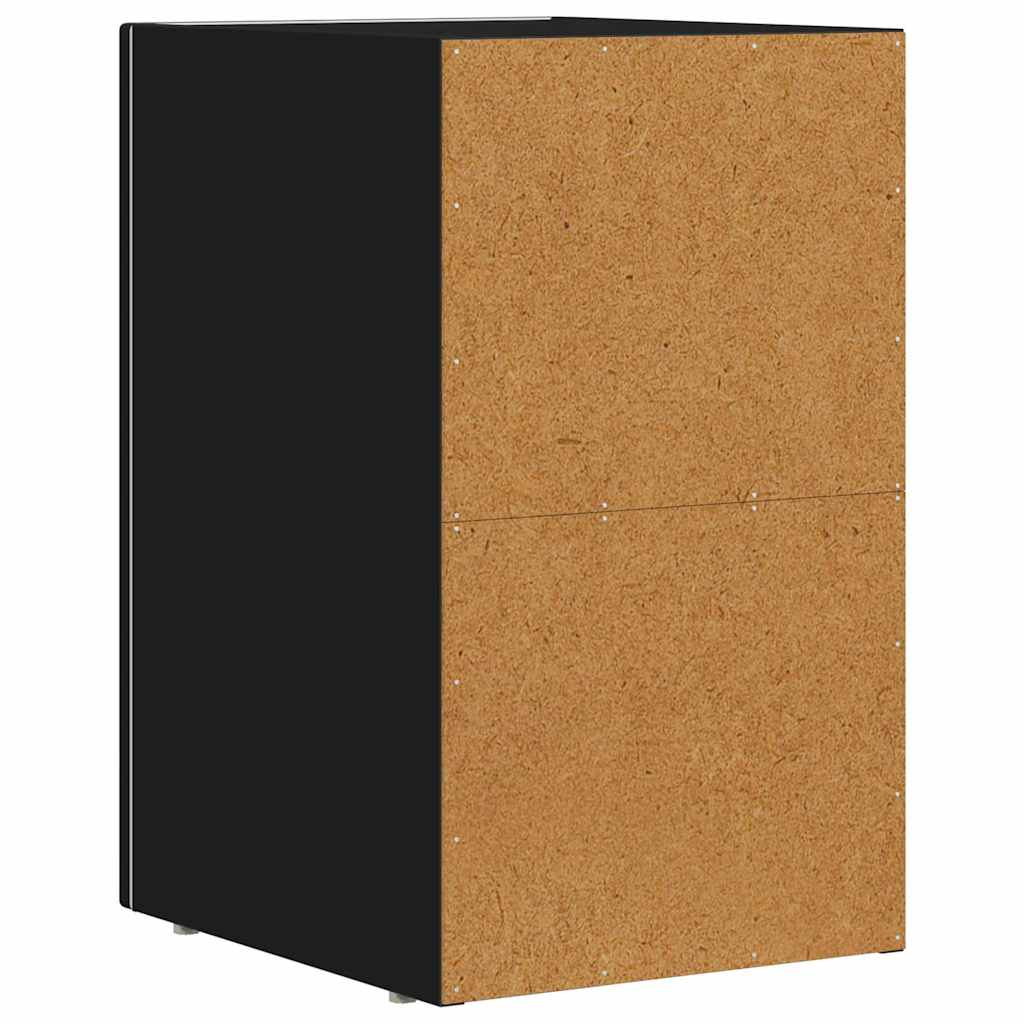 Bedside Table 2 pcs Black 29.5 x 33.5 x 50 cm Engineered Wood