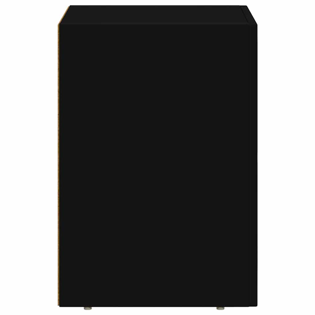 Bedside Table 2 pcs Black 29.5 x 33.5 x 50 cm Engineered Wood