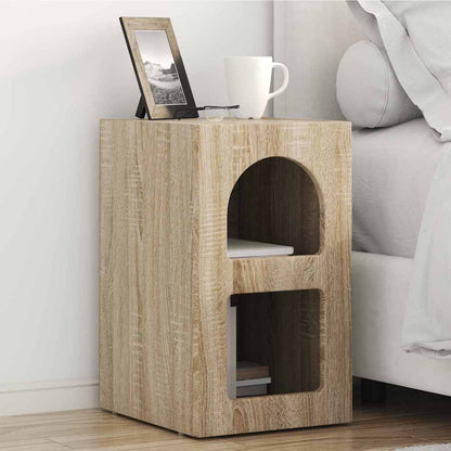 Bedside Table Sonoma Oak 29.5 x 33.5 x 50 cm Engineered Wood