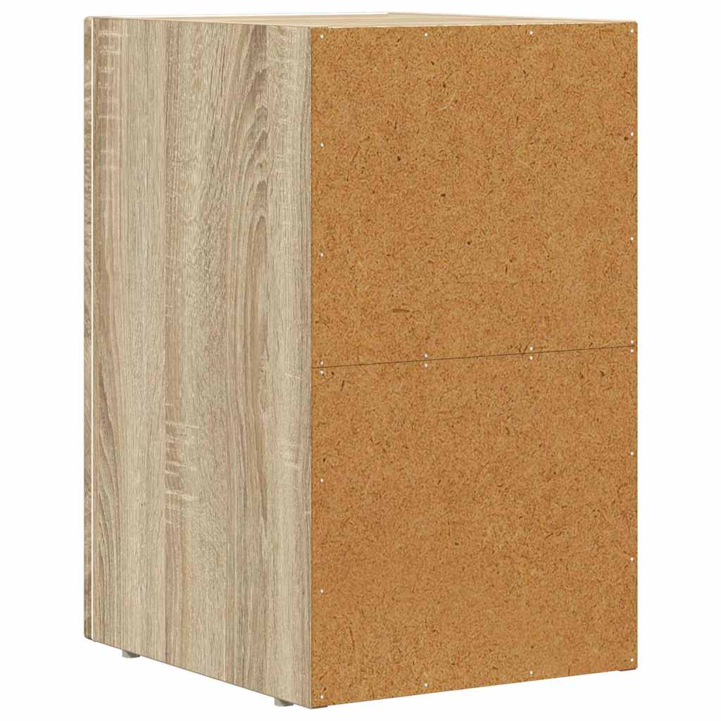 Bedside Table Sonoma Oak 29.5 x 33.5 x 50 cm Engineered Wood