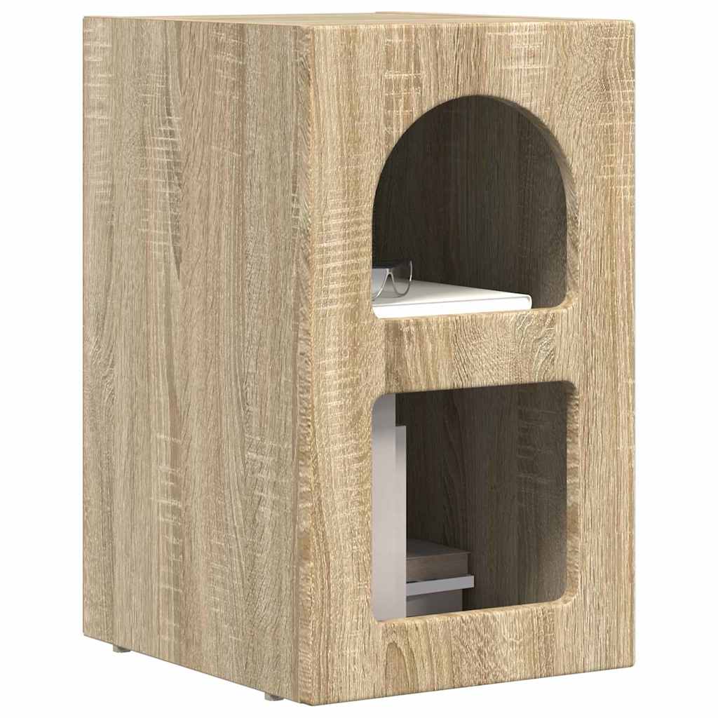 Bedside Table Sonoma Oak 29.5 x 33.5 x 50 cm Engineered Wood