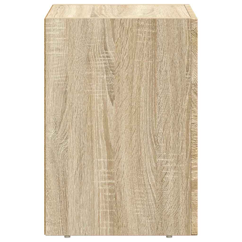 Bedside Table Sonoma Oak 29.5 x 33.5 x 50 cm Engineered Wood