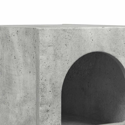 Bedside Table ELST Concrete Grey 29.5 x 33.5 x 50 cm