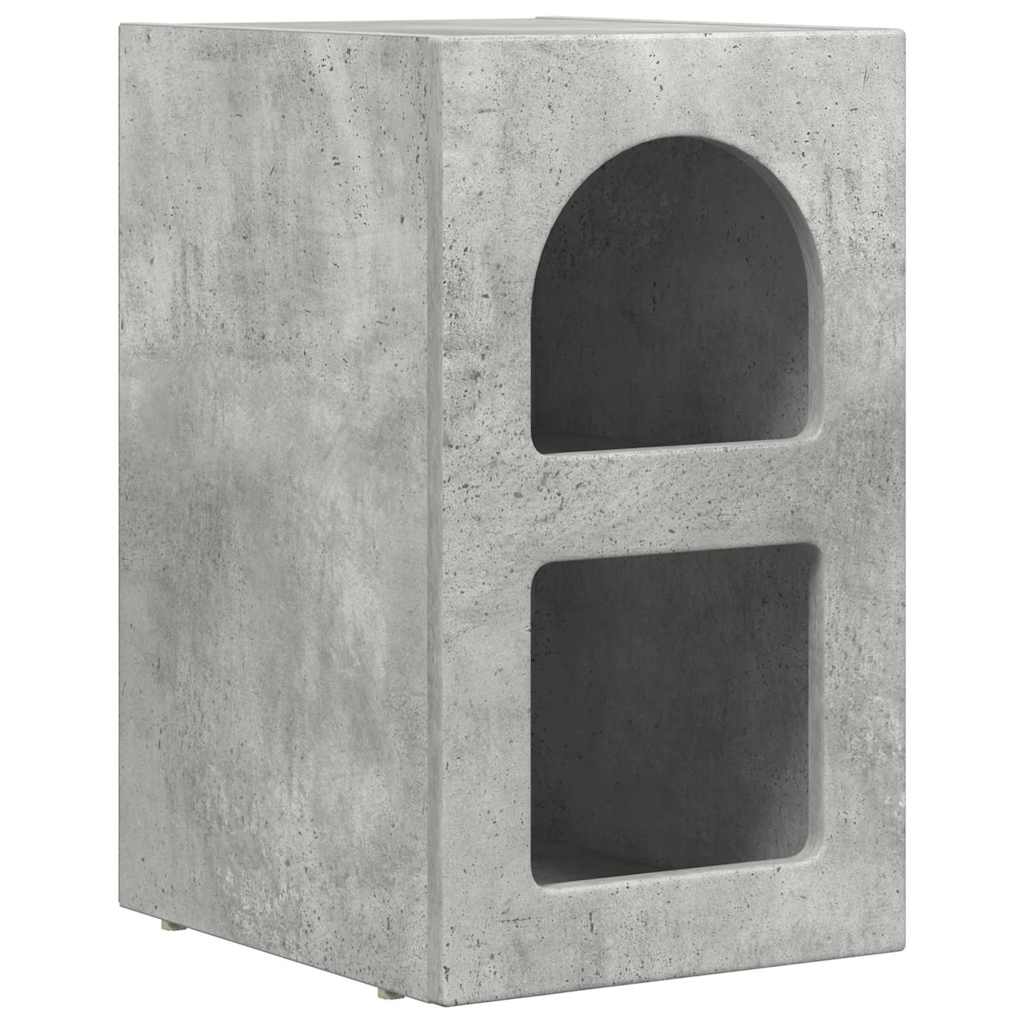 Bedside Table ELST Concrete Grey 29.5 x 33.5 x 50 cm