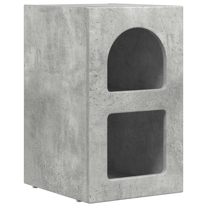 Bedside Table ELST Concrete Grey 29.5 x 33.5 x 50 cm
