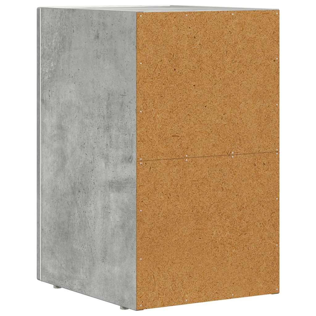Bedside Table ELST Concrete Grey 29.5 x 33.5 x 50 cm