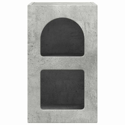Bedside Table ELST Concrete Grey 29.5 x 33.5 x 50 cm