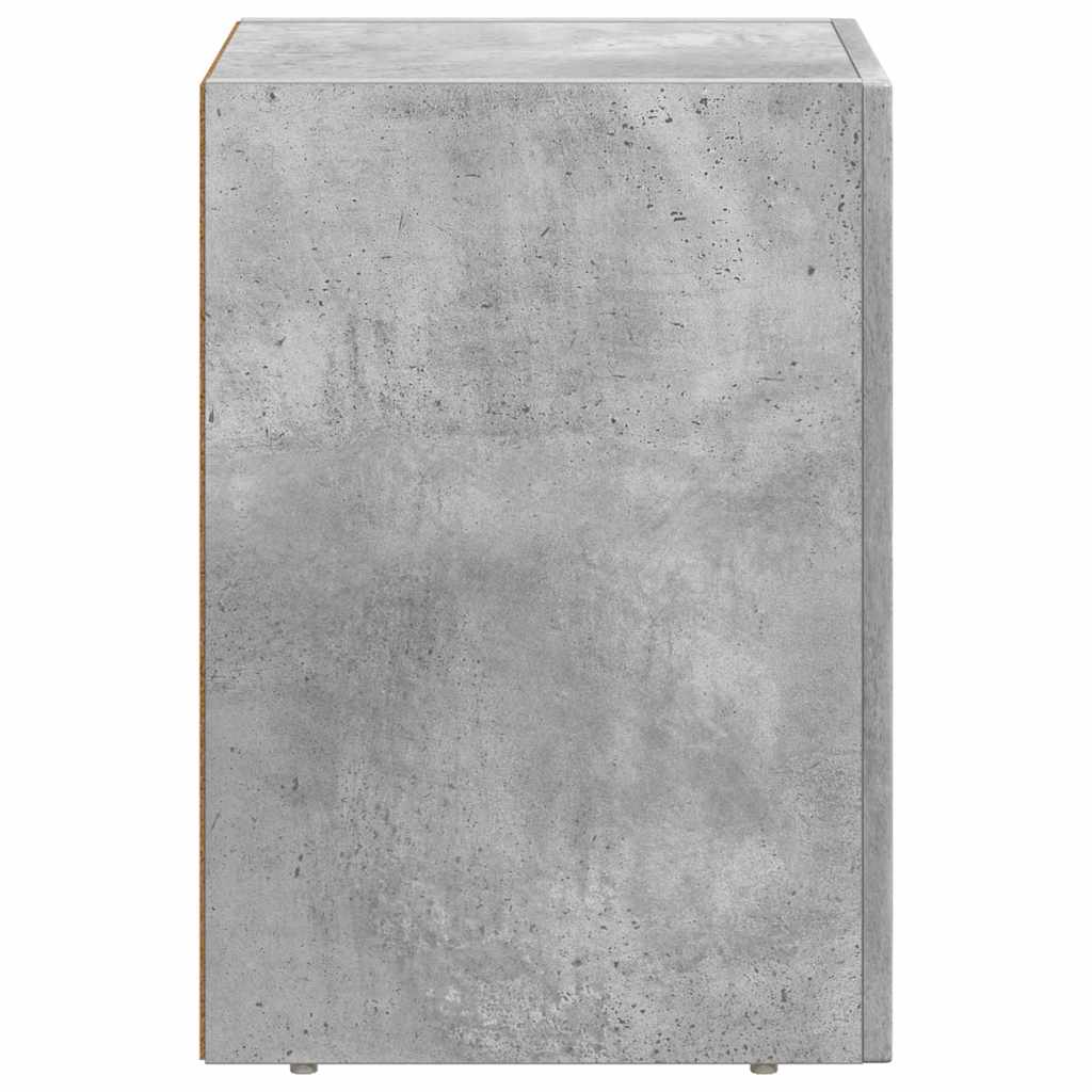 Bedside Table ELST Concrete Grey 29.5 x 33.5 x 50 cm
