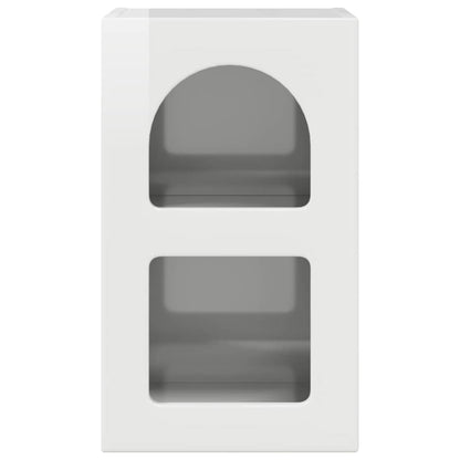 Bedside Table 2 pcs High Gloss White 29.5 x 33.5 x 50 cm