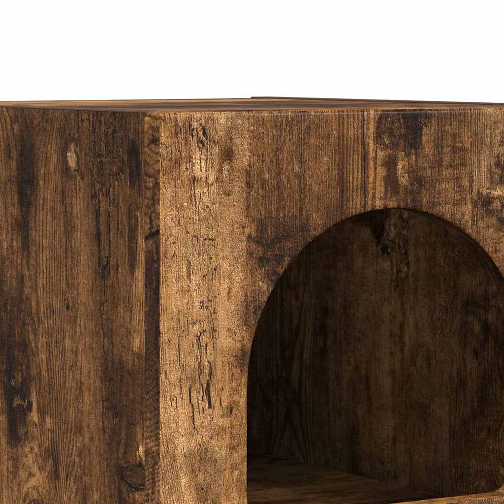 Bedside Table ELST Smoked Oak 29.5 x 33.5 x 50 cm