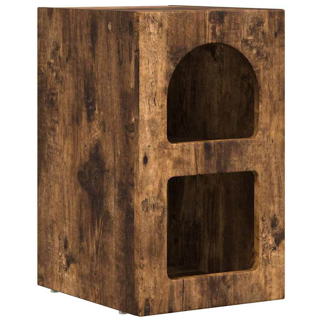 Bedside Table ELST Smoked Oak 29.5 x 33.5 x 50 cm