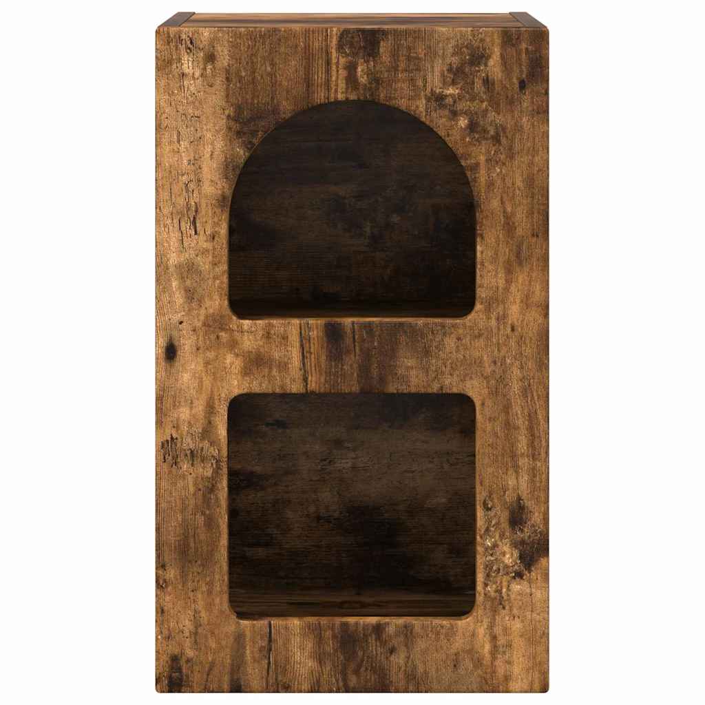 Bedside Table Smoked Oak 29.5 x 33.5 x 50 cm Engineered Wood