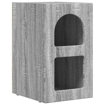 Bedside Table Grey Sonoma 29.5 x 33.5 x 50 cm Engineered Wood
