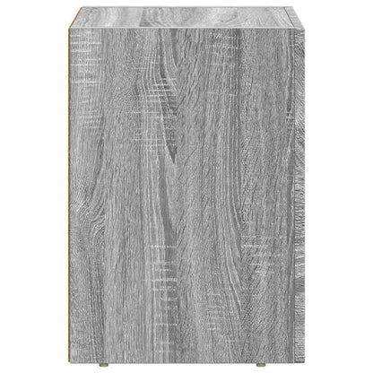 Bedside Table ELST Grey Sonoma 29.5 x 33.5 x 50 cm