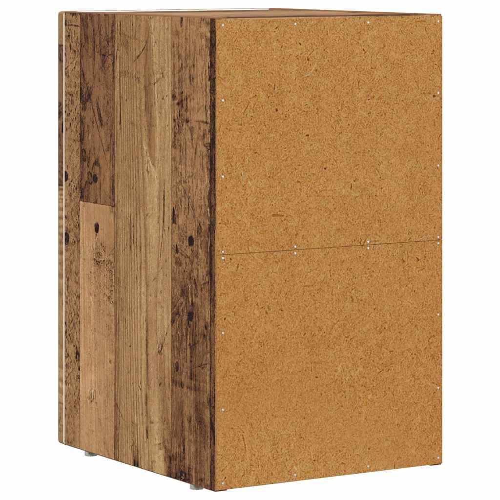 Bedside Table Old Wood 29.5 x 33.5 x 50 cm Engineered Wood