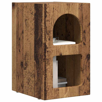 Bedside Table Old Wood 29.5 x 33.5 x 50 cm Engineered Wood