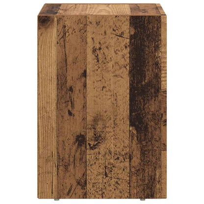 Bedside Table Old Wood 29.5 x 33.5 x 50 cm Engineered Wood
