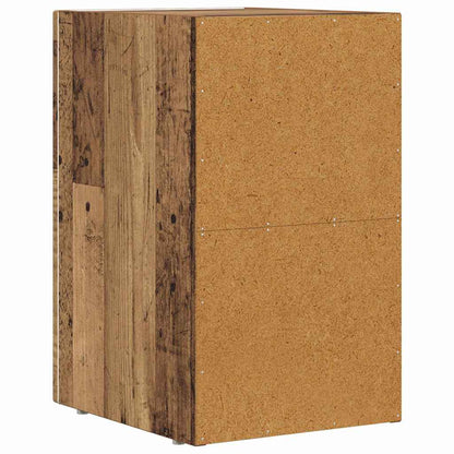 Bedside Table ELST 2 pcs Old Wood 29.5 x 33.5 x 50 cm