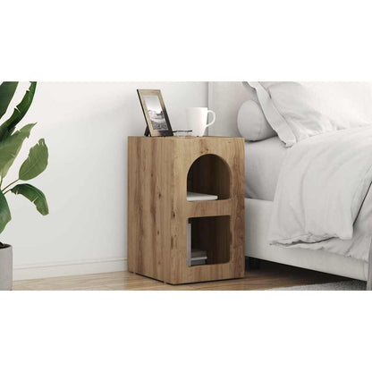 Bedside Table ELST Artisan Oak 29.5 x 33.5 x 50 cm