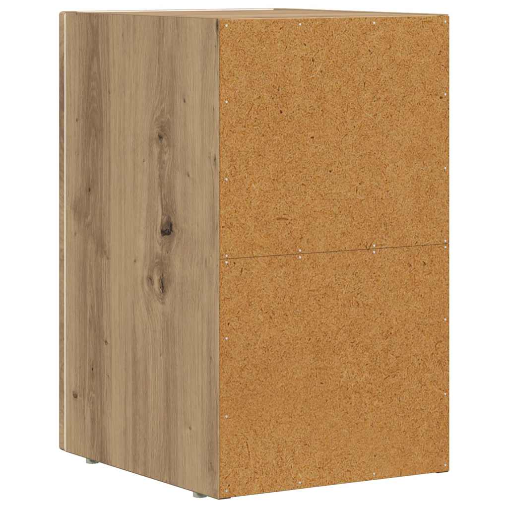 Bedside Table Artisan Oak 29.5 x 33.5 x 50 cm Engineered Wood