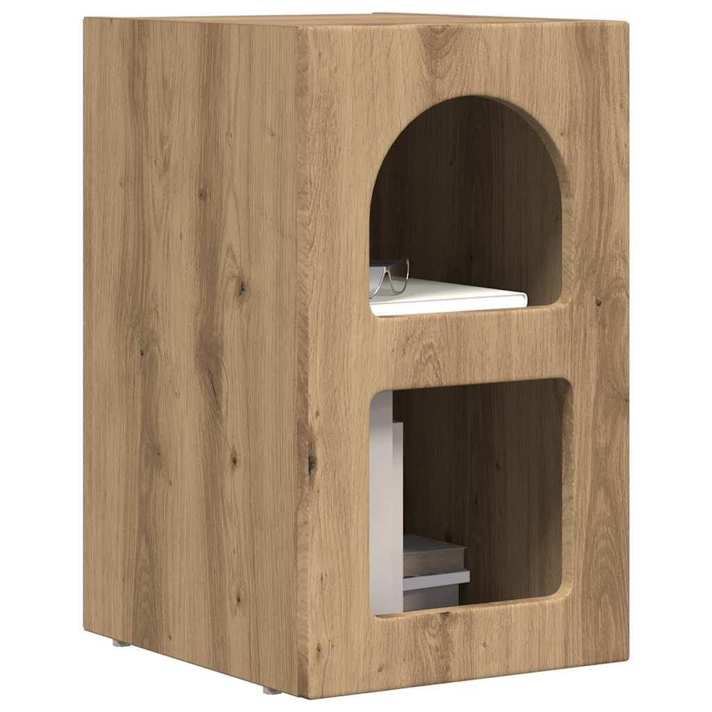Bedside Table Artisan Oak 29.5 x 33.5 x 50 cm Engineered Wood