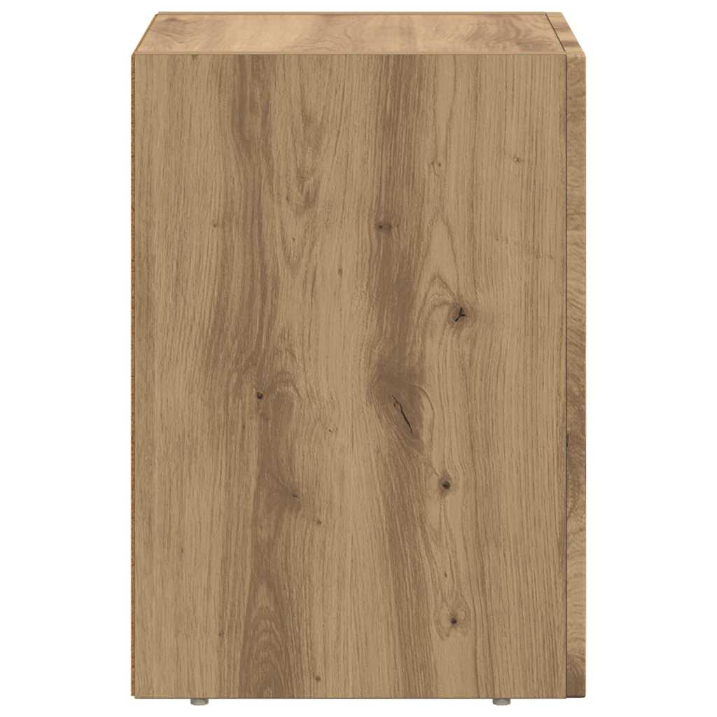 Bedside Table Artisan Oak 29.5 x 33.5 x 50 cm Engineered Wood