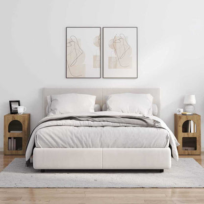 Bedside Table 2 pcs Artisan Oak 29.5 x 33.5 x 50 cm