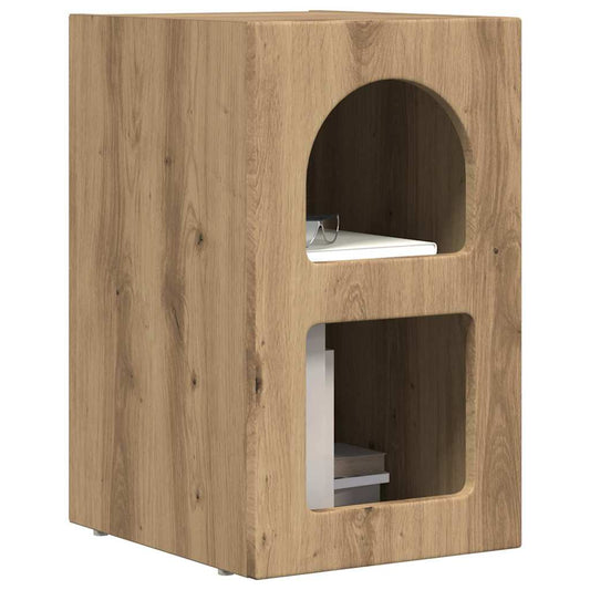 Bedside Table ELST 2 pcs Artisan Oak 29.5 x 33.5 x 50 cm