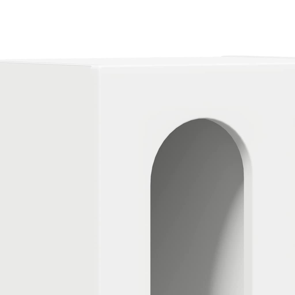 Bedside Table White 40 x 35 x 50 cm Engineered Wood