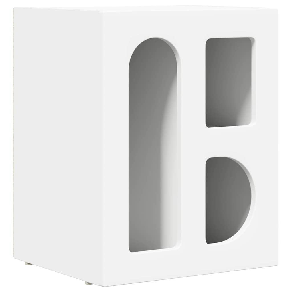 Bedside Table ELST White 40 x 35 x 50 cm Engineered Wood