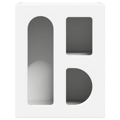 Bedside Table ELST White 40 x 35 x 50 cm Engineered Wood