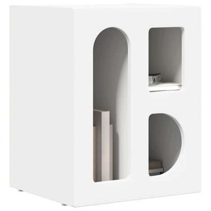 Bedside Table ELST White 40 x 35 x 50 cm Engineered Wood