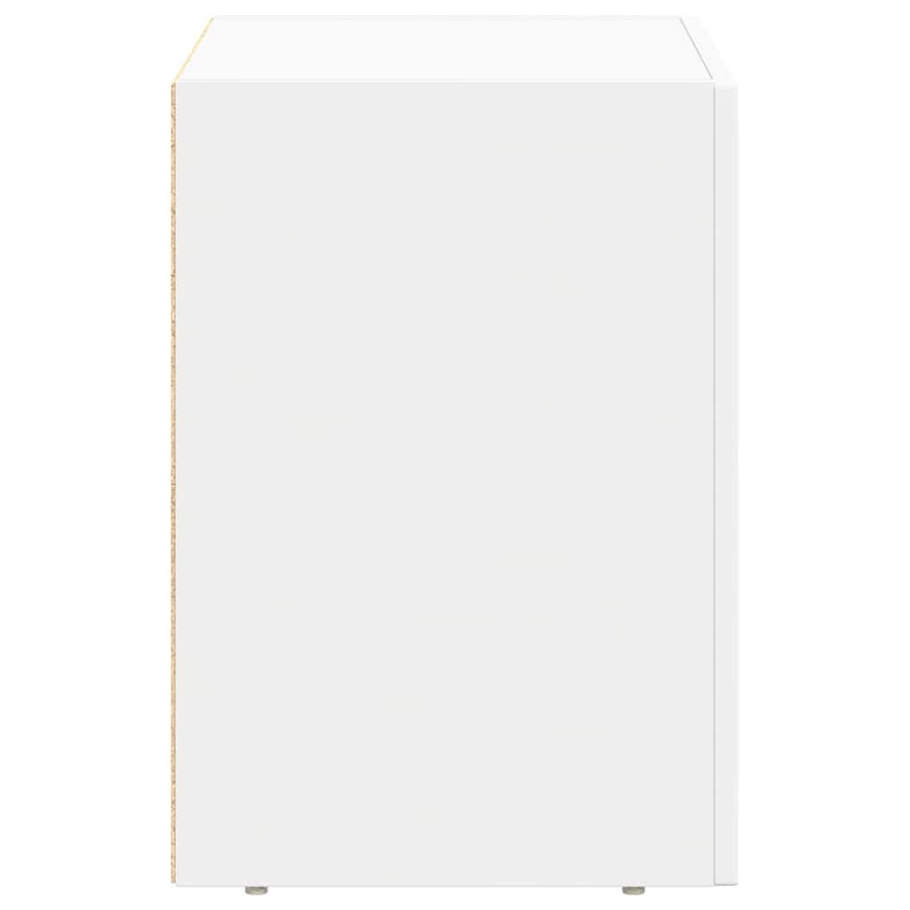 Bedside Table ELST White 40 x 35 x 50 cm Engineered Wood