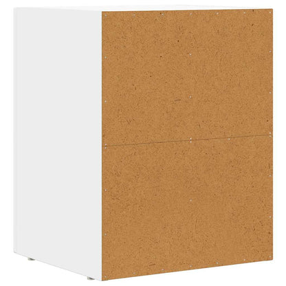 Bedside Table ELST 2 pcs White 40 x 35 x 50 cm Engineered Wood