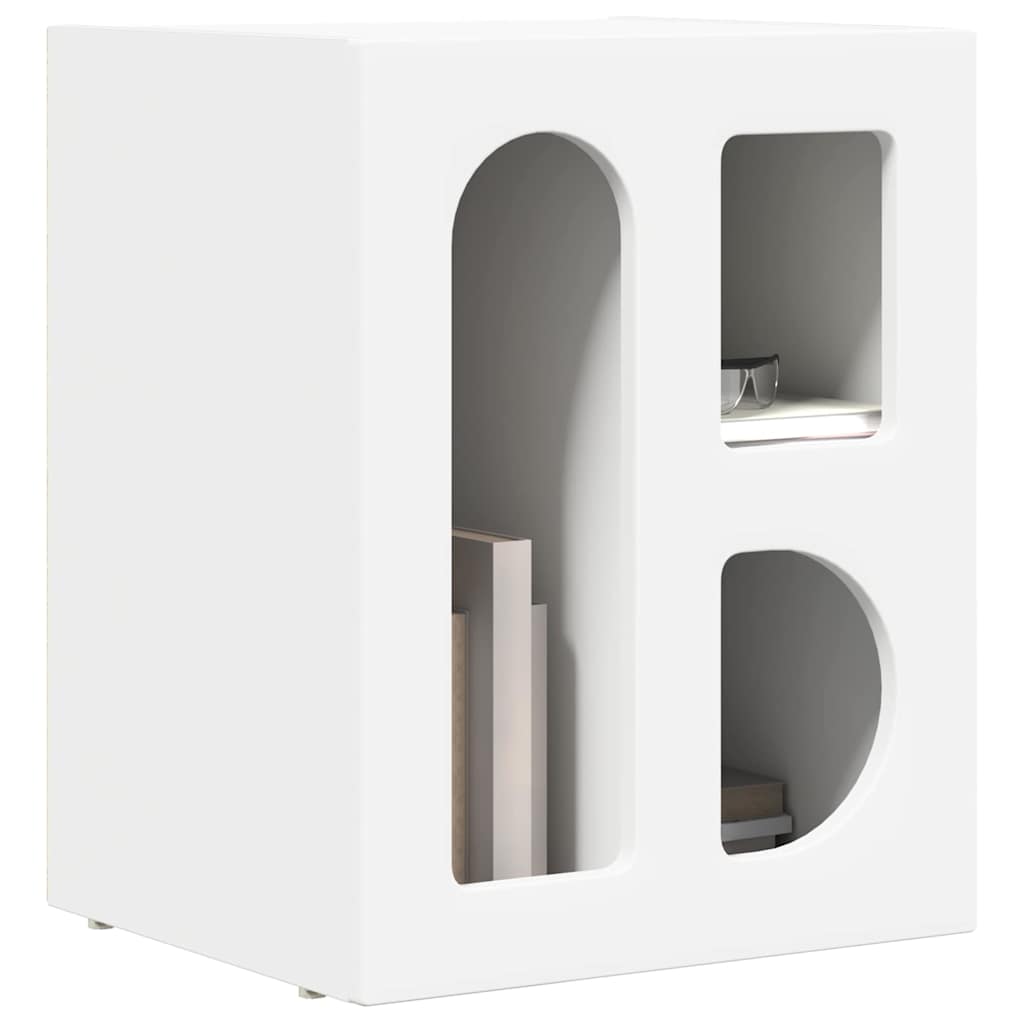 Bedside Table 2 pcs White 40 x 35 x 50 cm Engineered Wood