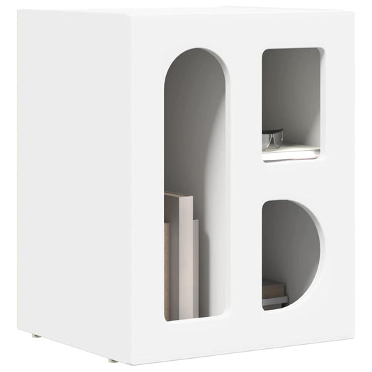 Bedside Table ELST 2 pcs White 40 x 35 x 50 cm Engineered Wood