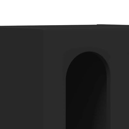 Bedside Table ELST Black 40 x 35 x 50 cm Engineered Wood