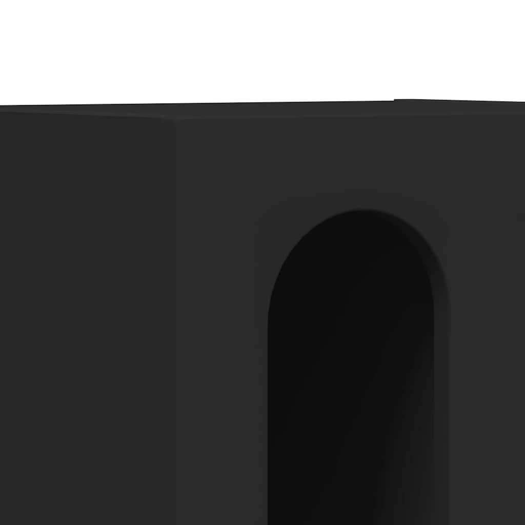 Bedside Table 2 pcs Black 40 x 35 x 50 cm Engineered Wood