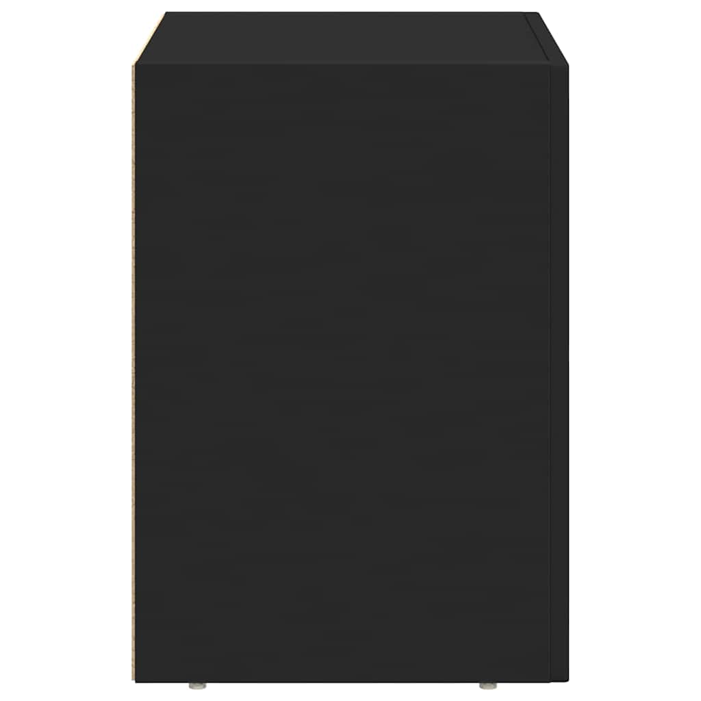 Bedside Table ELST 2 pcs Black 40 x 35 x 50 cm Engineered Wood
