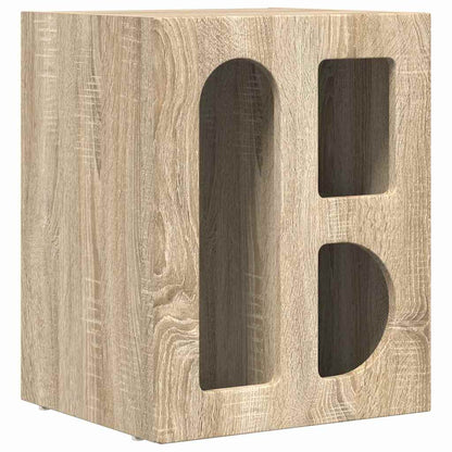 Bedside Table ELST Sonoma Oak 40 x 35 x 50 cm Engineered Wood