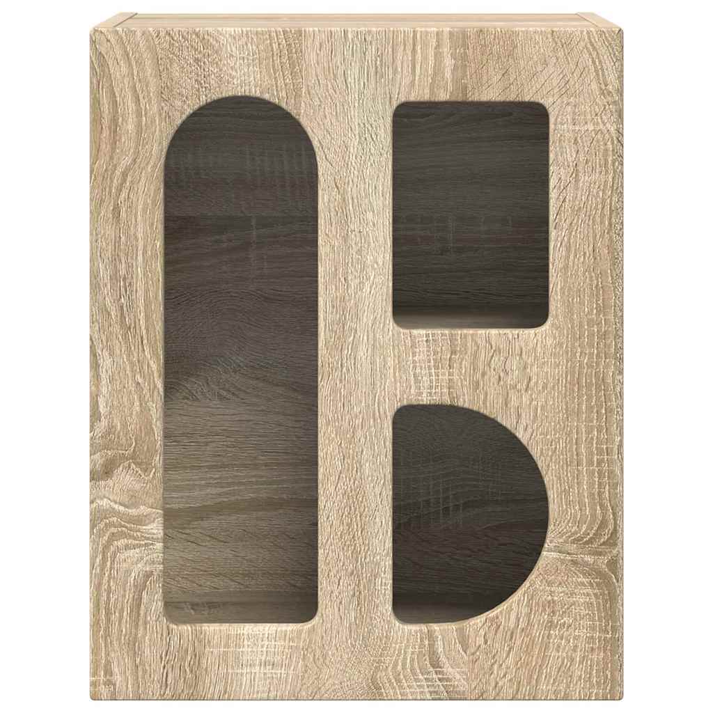 Bedside Table ELST Sonoma Oak 40 x 35 x 50 cm Engineered Wood