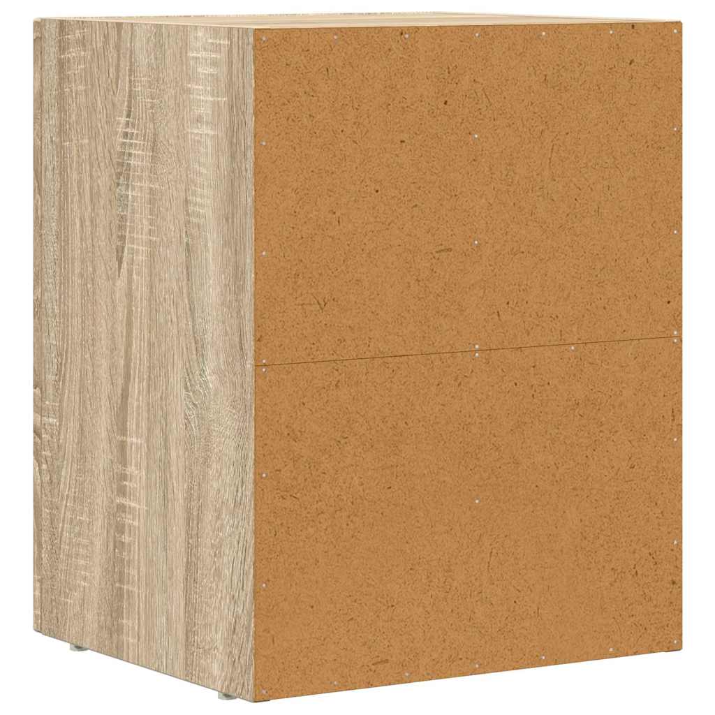 Bedside Table ELST 2 pcs Sonoma Oak 40 x 35 x 50 cm