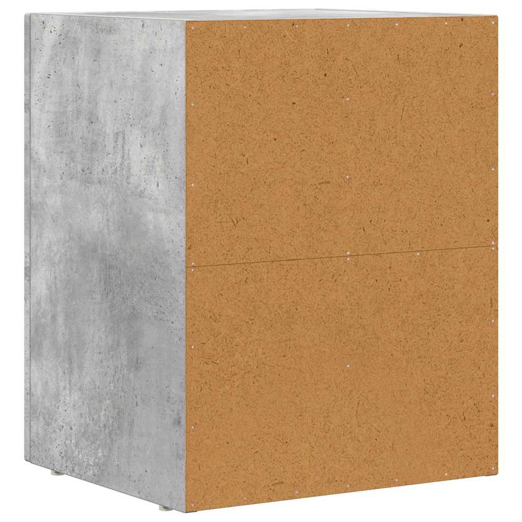 Bedside Table ELST Concrete Grey 40 x 35 x 50 cm