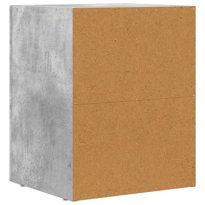 Bedside Table ELST Concrete Grey 40 x 35 x 50 cm