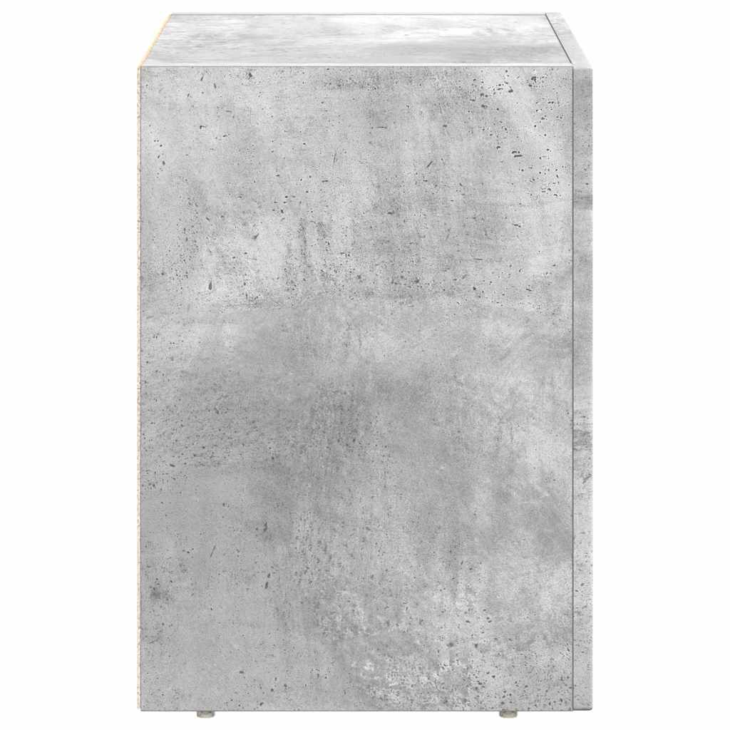 Bedside Table ELST Concrete Grey 40 x 35 x 50 cm