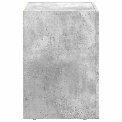 Bedside Table ELST Concrete Grey 40 x 35 x 50 cm