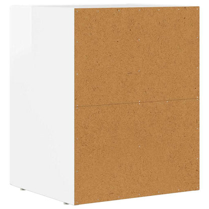 Bedside Table ELST High Gloss White 40 x 35 x 50 cm