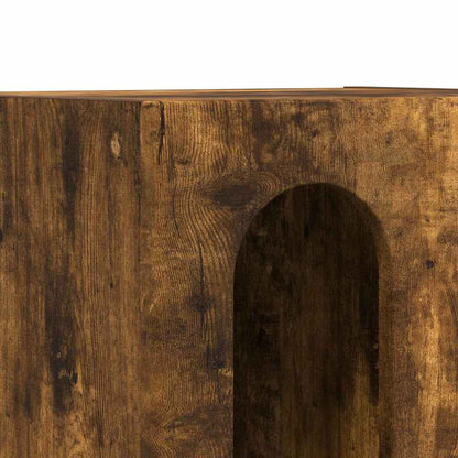 Bedside Table ELST Smoked Oak 40 x 35 x 50 cm Engineered Wood