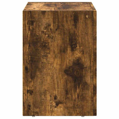 Bedside Table Smoked Oak 40 x 35 x 50 cm Engineered Wood